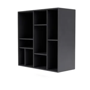 Montana Compile Decorative Shelf With Suspension Rail, Carbon Black