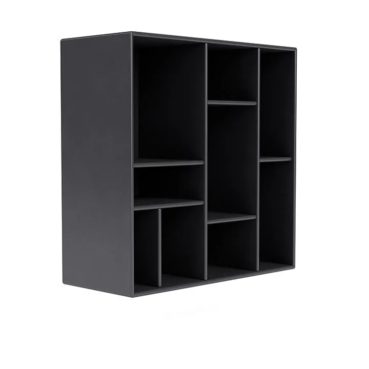 Montana Compile Decorative Shelf With Suspension Rail, Carbon Black