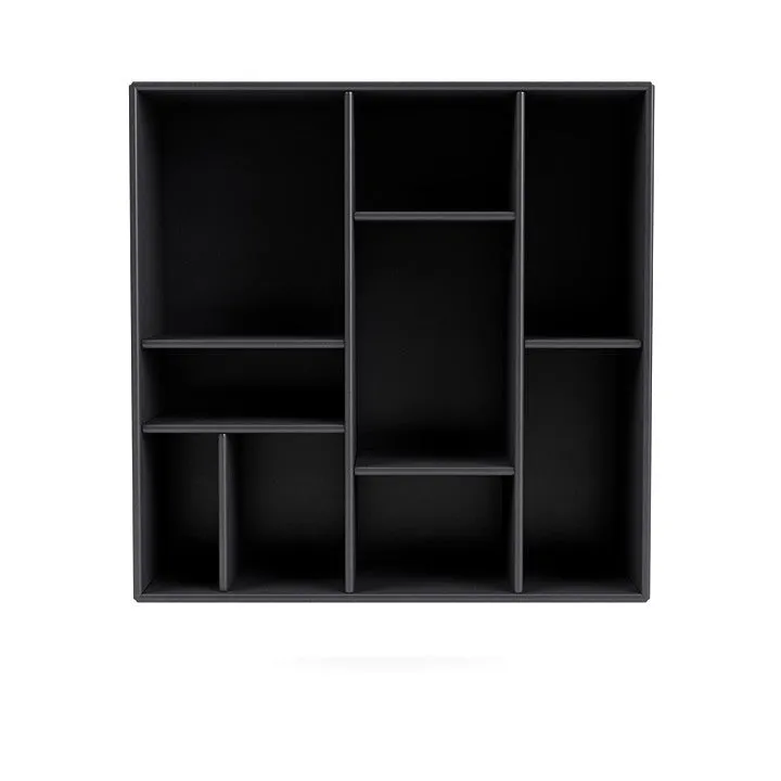 Montana Compile Decorative Shelf With Suspension Rail, Carbon Black