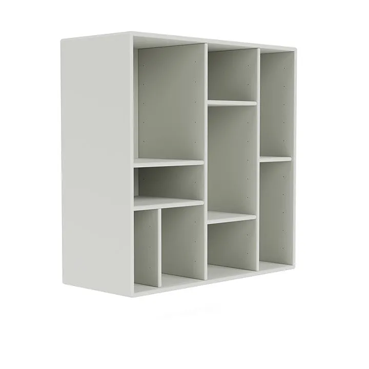 Montana Compile Decorative Shelf With Suspension Rail, Nordic White