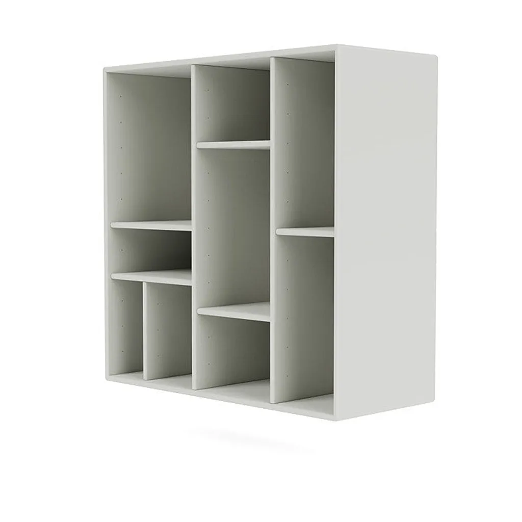 Montana Compile Decorative Shelf With Suspension Rail, Nordic White