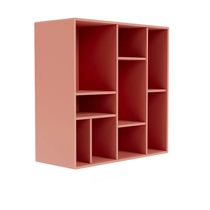 Montana Compile Decorative Shelf With Suspension Rail, Rhubarb Red