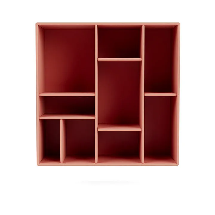 Montana Compile Decorative Shelf With Suspension Rail, Rhubarb Red
