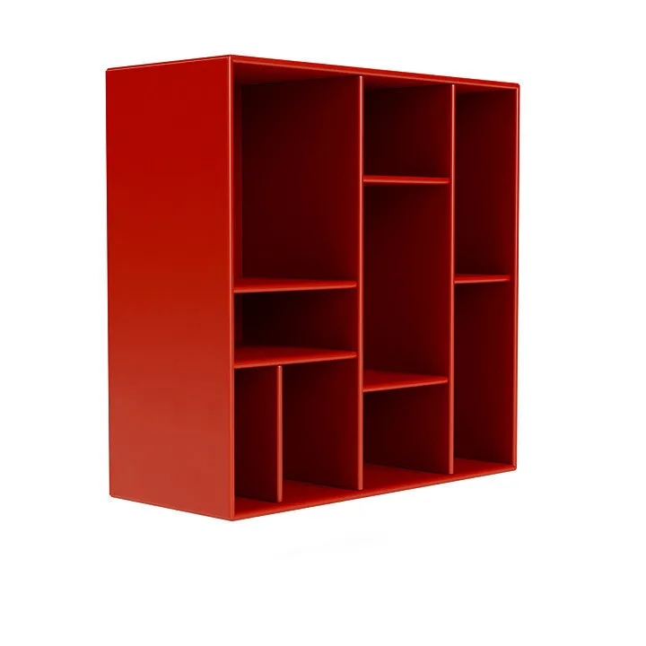 Montana Compile Decorative Shelf With Suspension Rail, Rosehip Red