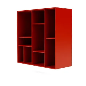 Montana Compile Decorative Shelf With Suspension Rail, Rosehip Red