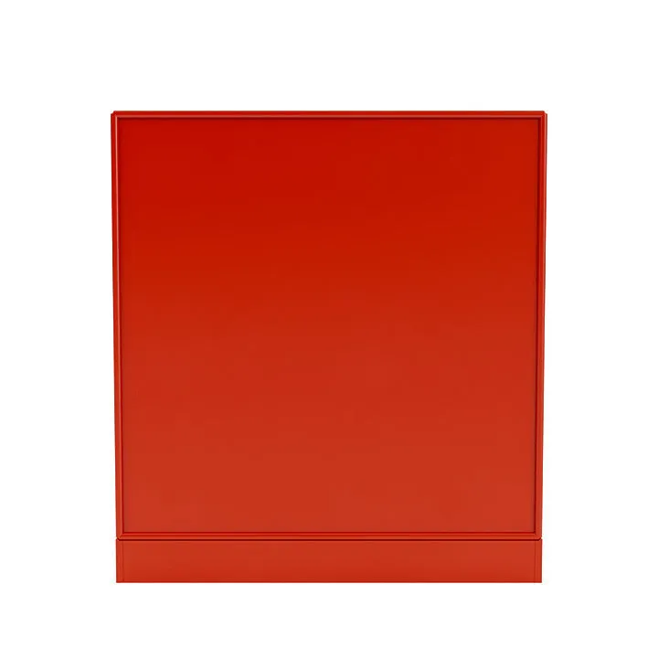Montana Cover Cabinet With 7 Cm Plinth, Rosehip Red