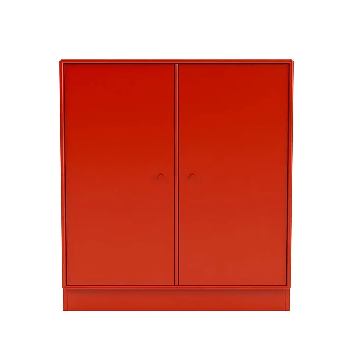 Montana Cover Cabinet With 7 Cm Plinth, Rosehip Red