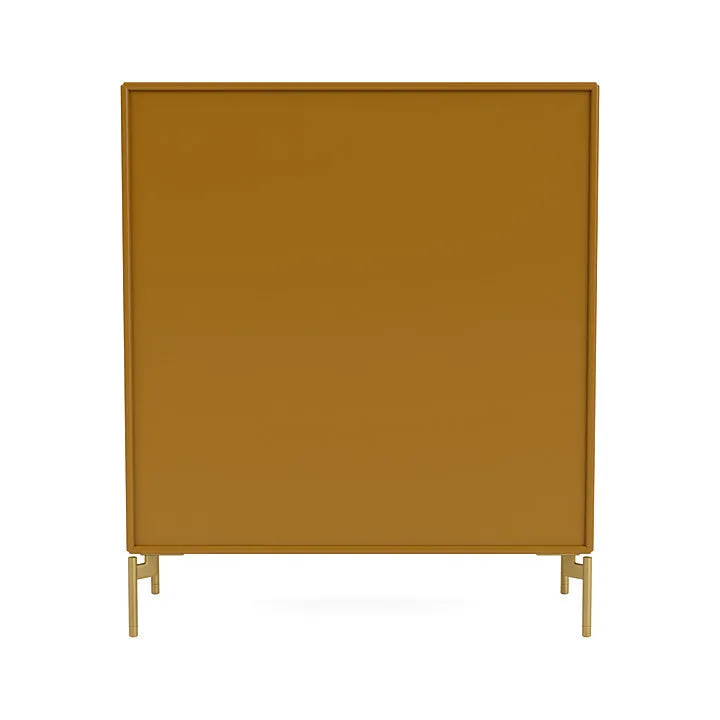 Montana Cover Cabinet With Legs, Amber/Brass