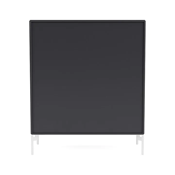 Montana Cover Cabinet With Legs, Anthracite/Snow White