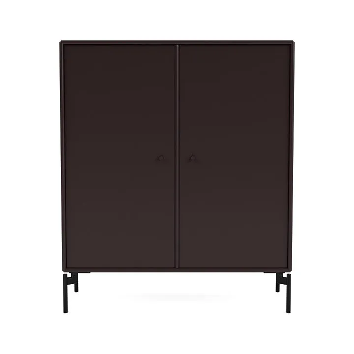 Montana Cover Cabinet With Legs, Balsamic/Black