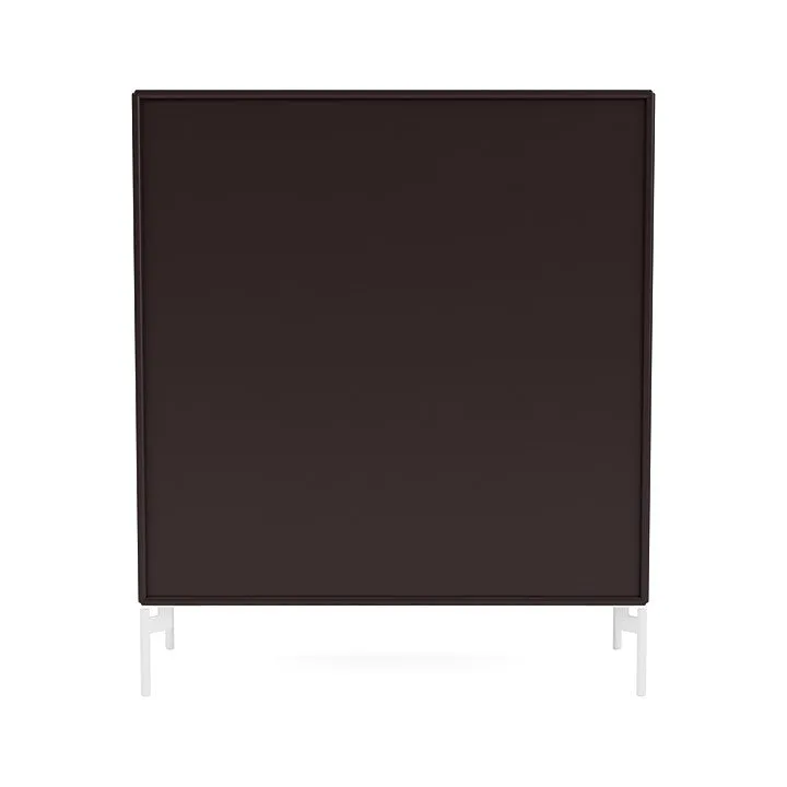 Montana Cover Cabinet With Legs, Balsamic/Snow White