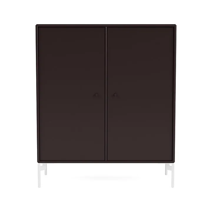 Montana Cover Cabinet With Legs, Balsamic/Snow White
