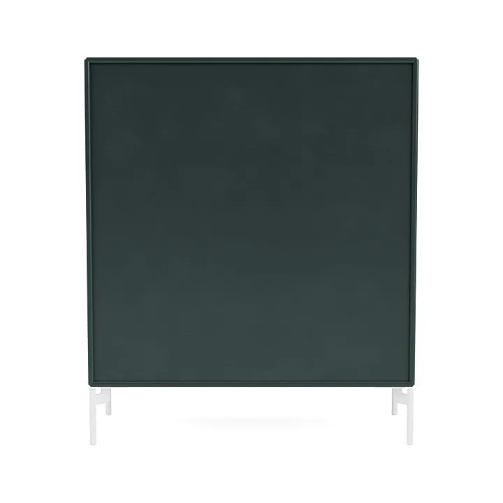Montana Cover Cabinet With Legs, Black Jade/Snow White