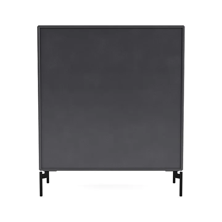 Montana Cover Cabinet With Legs, Carbon Black/Black