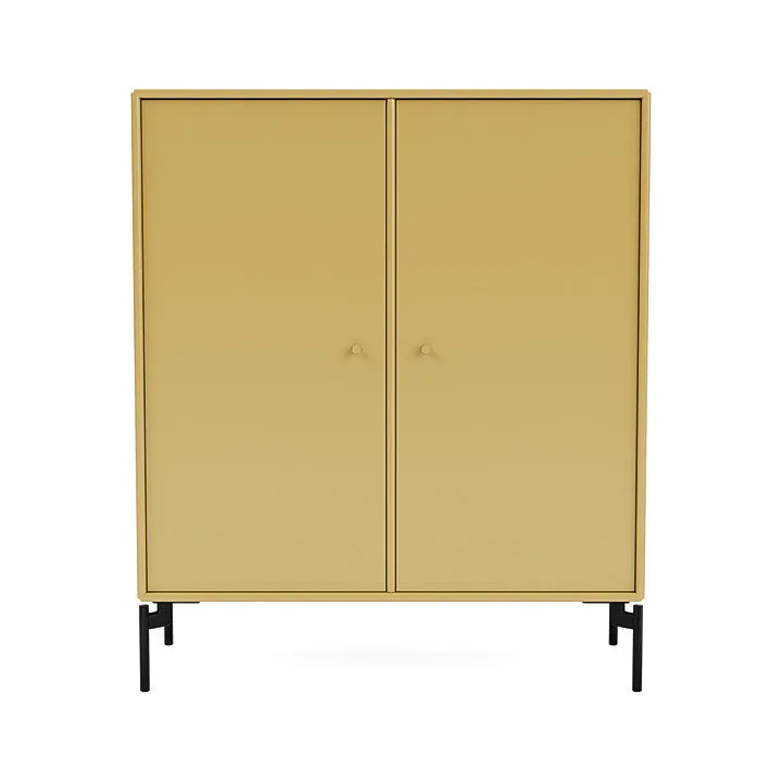 Montana Cover Cabinet With Legs, Cumin/Black