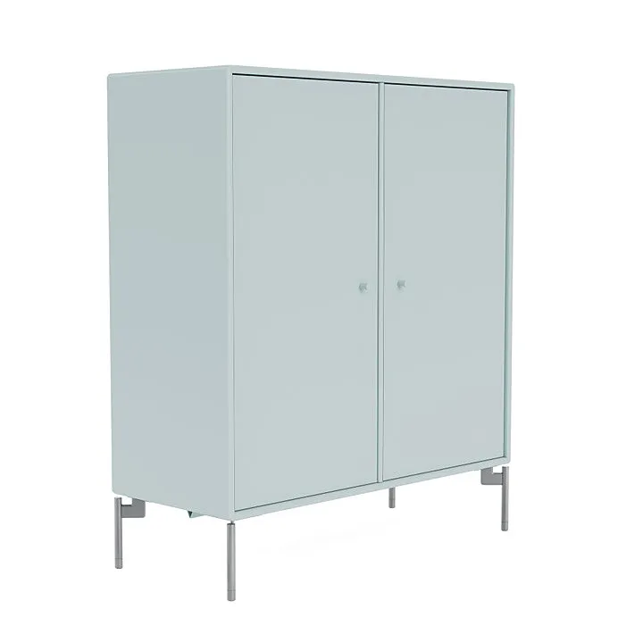 Montana Cover Cabinet With Legs, Flint/Matt Chrome