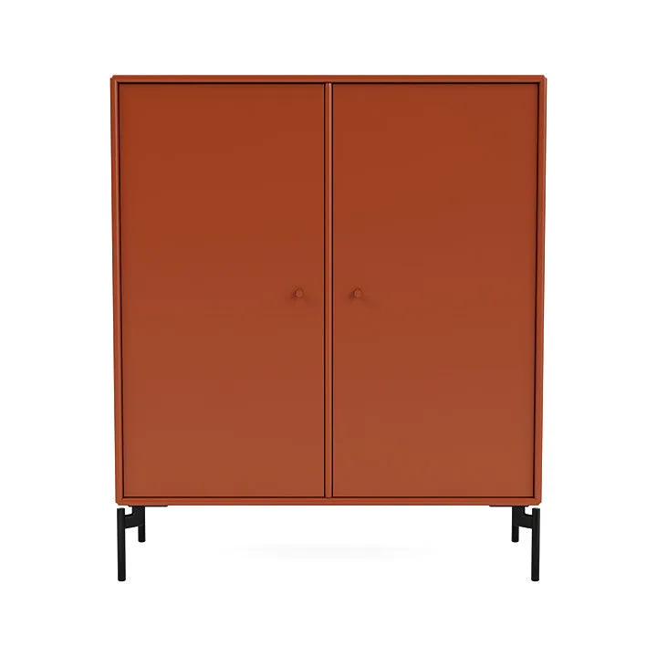 Montana Cover Cabinet With Legs, Hokkaido/Black