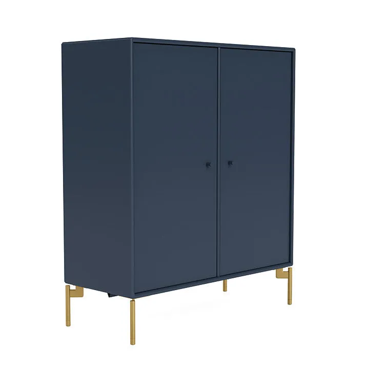 Montana Cover Cabinet With Legs, Juniper/Brass