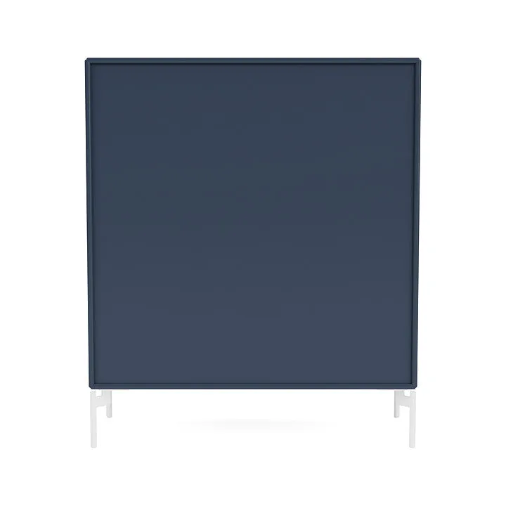 Montana Cover Cabinet With Legs, Juniper/Snow White