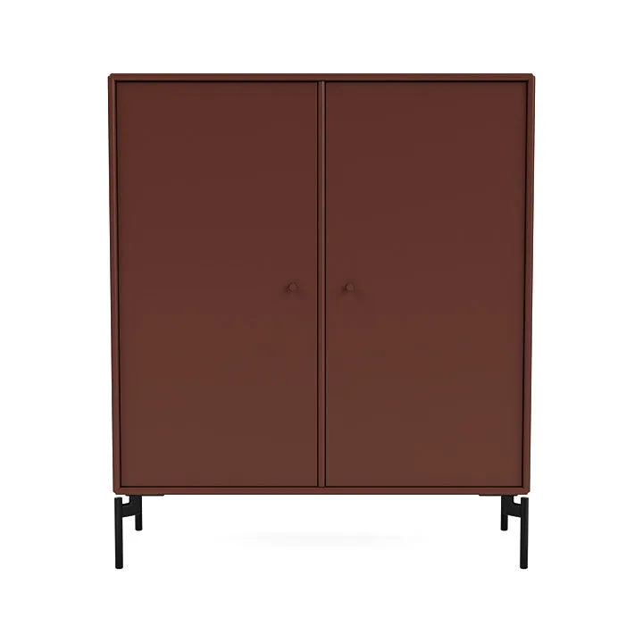 Montana Cover Cabinet With Legs, Masala/Black