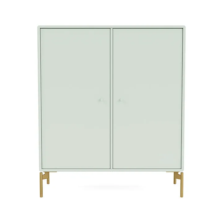 Montana Cover Cabinet With Legs, Mist/Brass