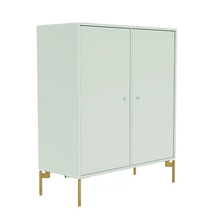 Montana Cover Cabinet With Legs, Mist/Brass