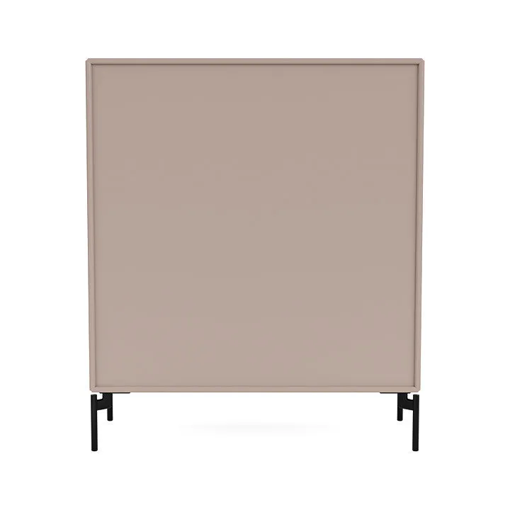 Montana Cover Cabinet With Legs, Mushroom Brown/Black