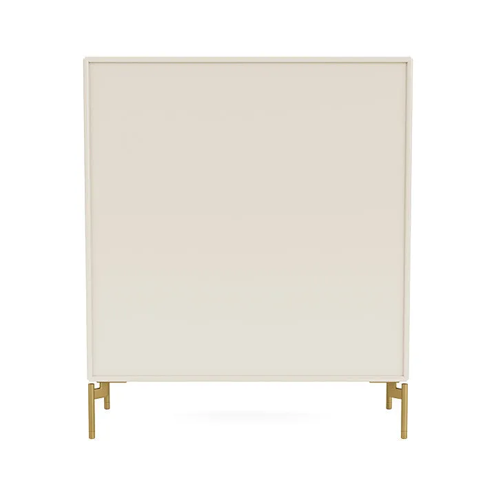 Montana Cover Cabinet With Legs, Oat/Brass