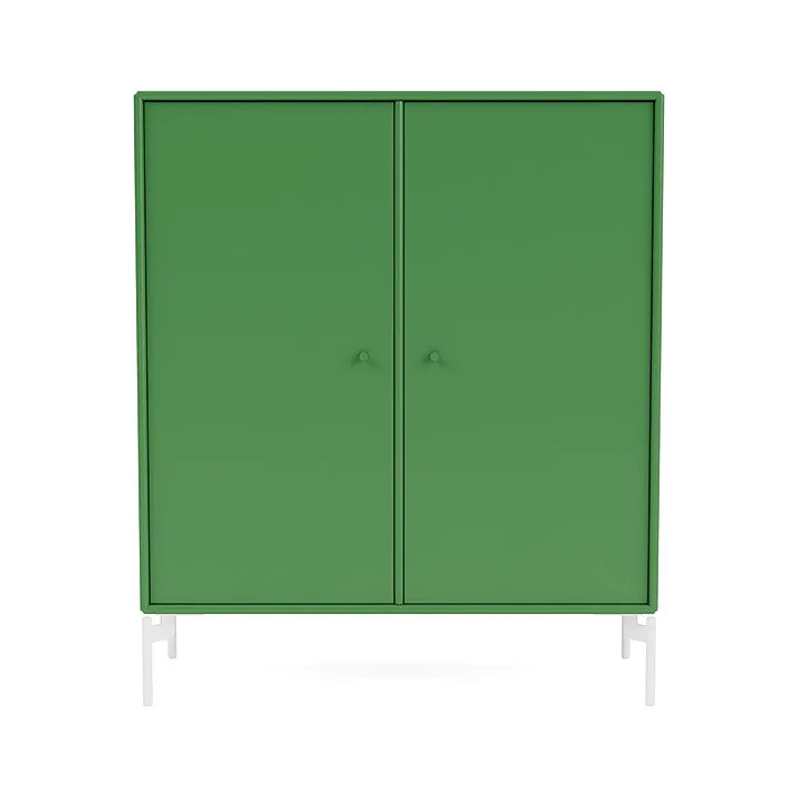 Montana Cover Cabinet With Legs, Parsley/Snow White