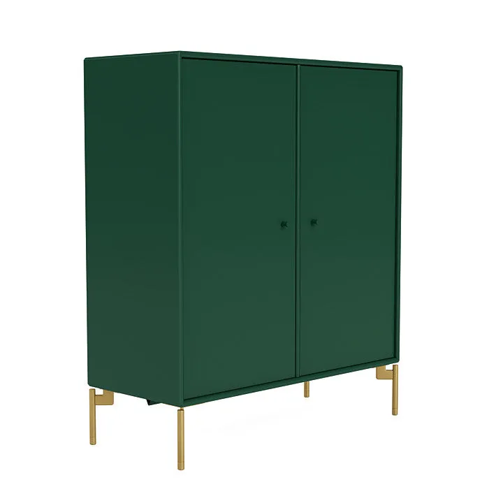 Montana Cover Cabinet With Legs, Pine/Brass