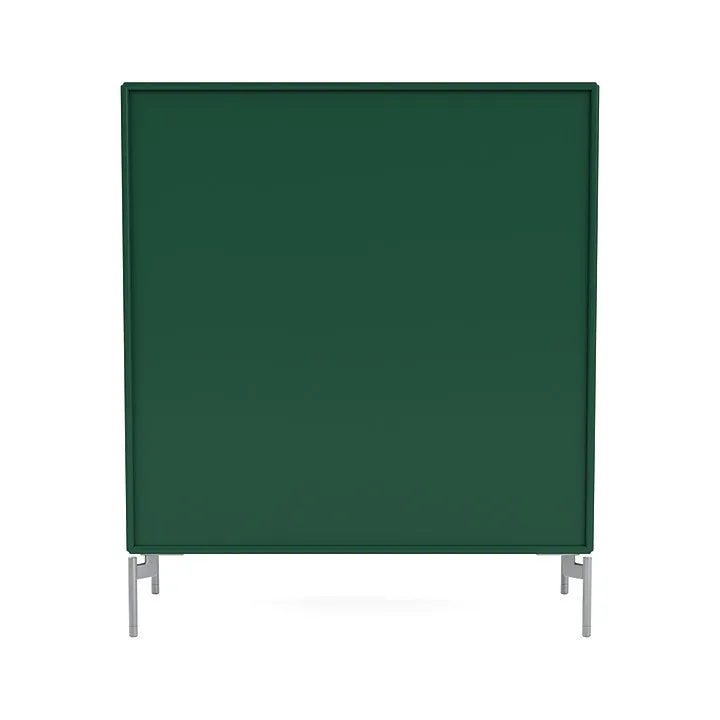Montana Cover Cabinet With Legs, Pine/Matt Chrome