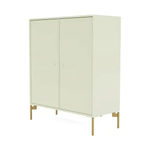 Montana Cover Cabinet With Legs, Pomelo/Brass