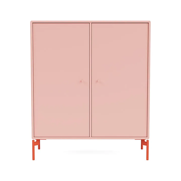 Montana Cover Cabinet With Legs, Ruby/Rosehip