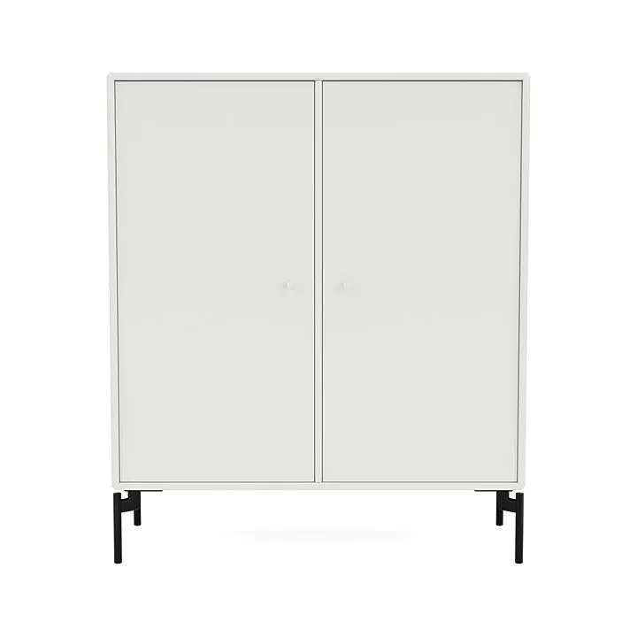 Montana Cover Cabinet With Legs, White/Black