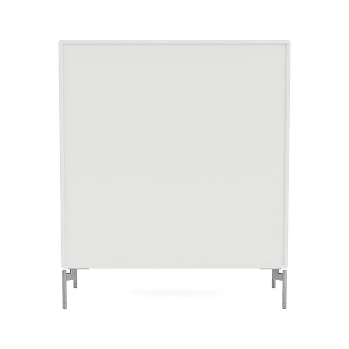 Montana Cover Cabinet With Legs, White/Matt Chrome