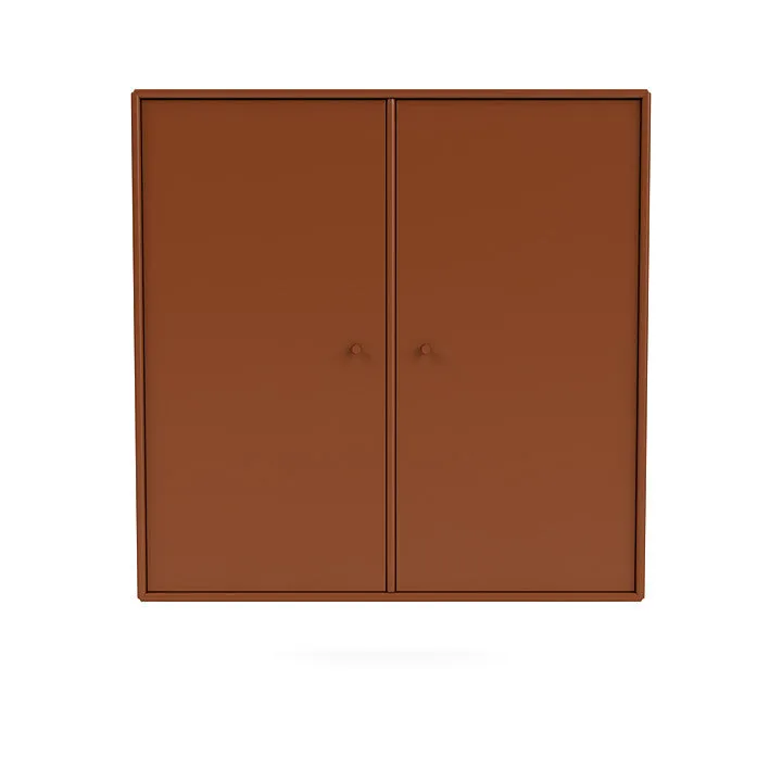 Montana Cover Cabinet With Suspension Rail, Hazelnut Brown