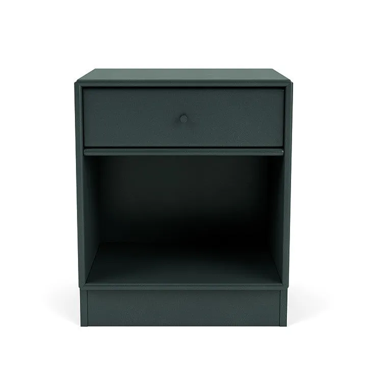 Montana Dream Nightstand With 7 Cm Plinth, Black Jade