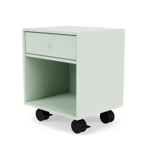 Montana Dream Nightstand With Castors, Mist