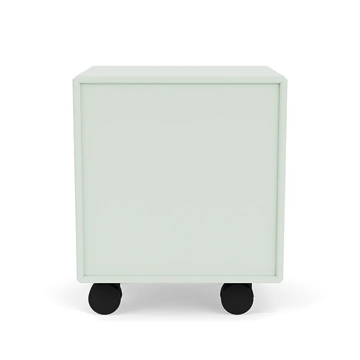 Montana Dream Nightstand With Castors, Mist