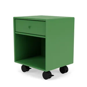 Montana Dream Nightstand With Castors, Parsley Green