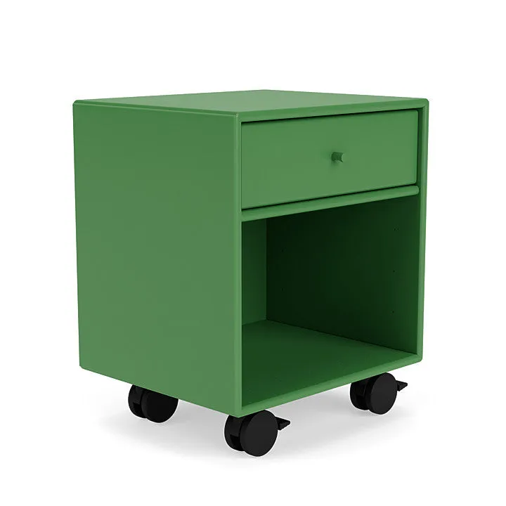 Montana Dream Nightstand With Castors, Parsley Green