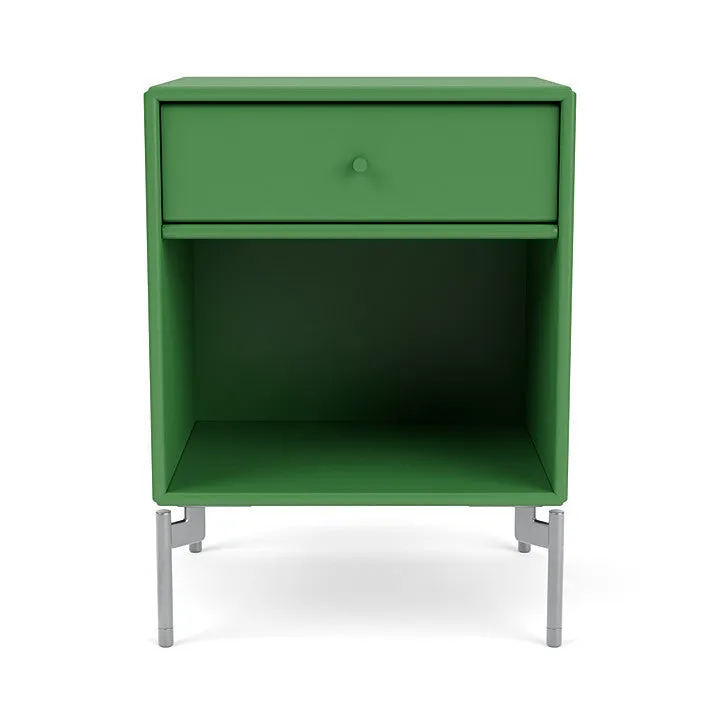 Montana Dream Nightstand With Legs, Parsley/Matt Chrome