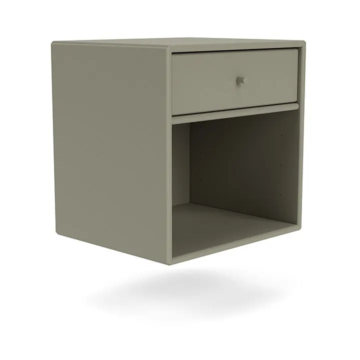 Montana Dream Nightstand With Suspension Rail, Fennel Green