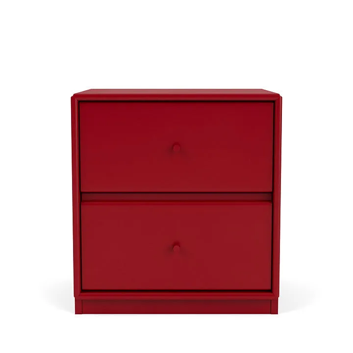Montana Drift Drawer Module With 3 Cm Plinth, Beetroot Red