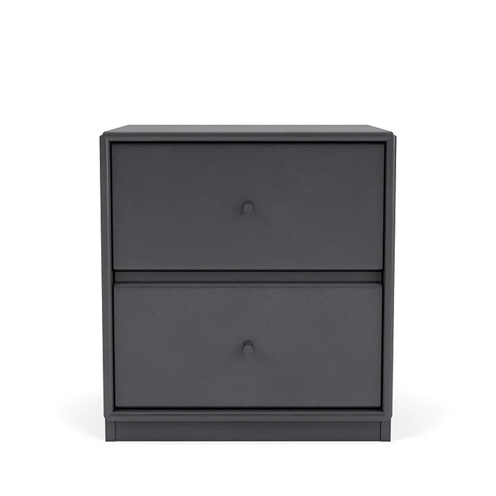 Montana Drift Drawer Module With 3 Cm Plinth, Carbon Black