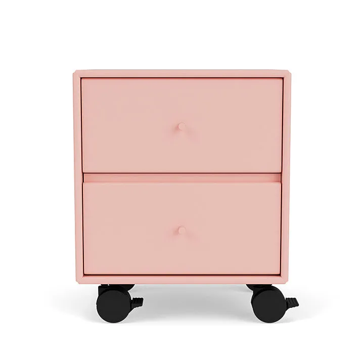 Montana Drift Drawer Module With Castors, Ruby
