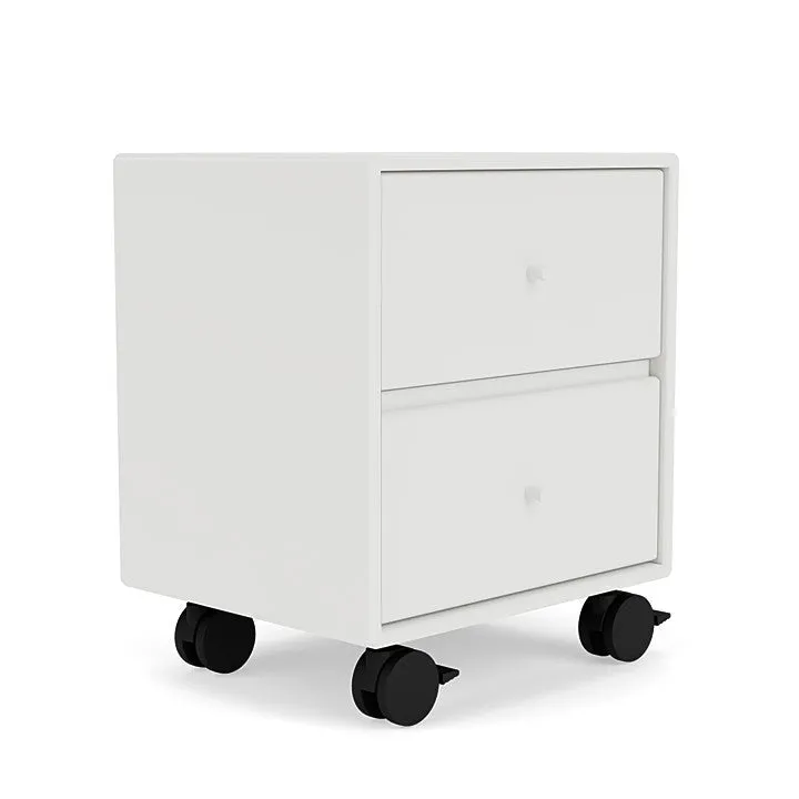 Montana Drift Drawer Module With Castors, White