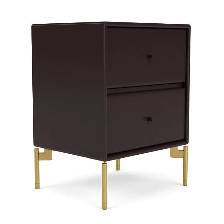 Montana Drift Drawer Module With Legs, Balsamic/Brass