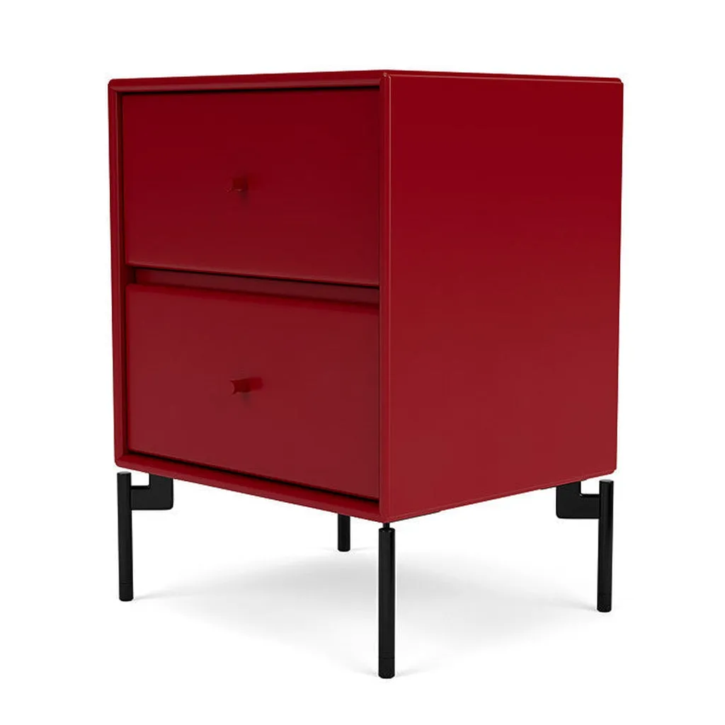 Montana Drift Drawer Module With Legs, Beetroot/Black