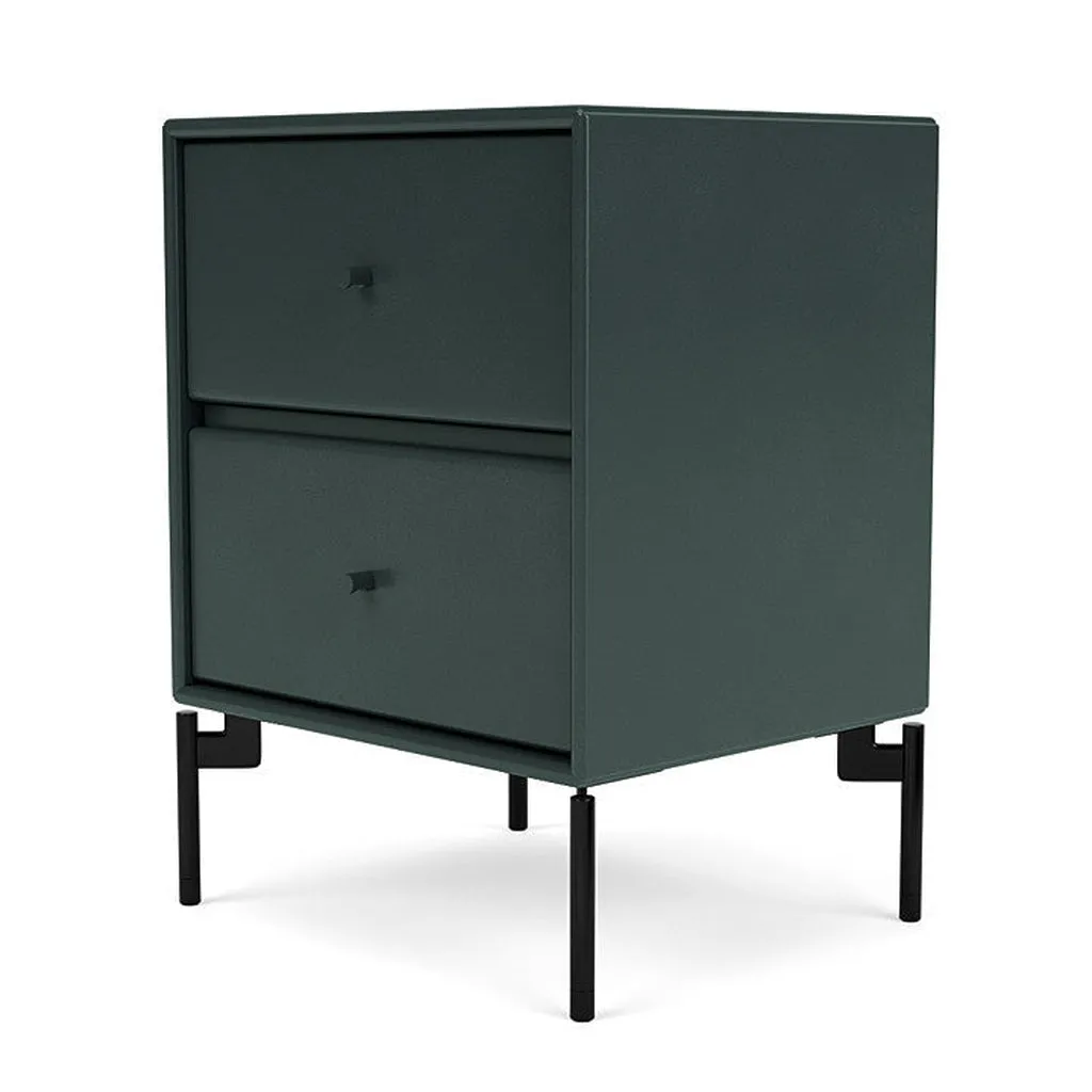 Montana Drift Drawer Module With Legs, Black Jade/Black
